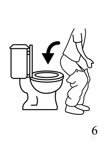 Раскраска унитаз