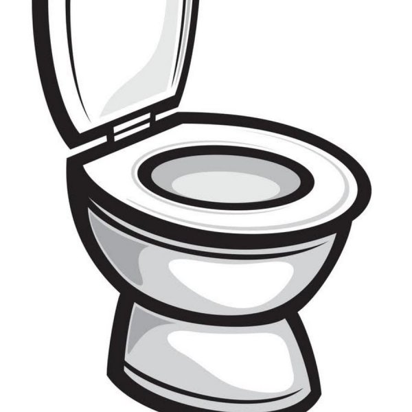 Унитаз нарисованный