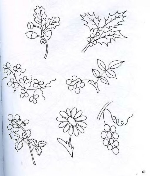 Узоры для вышивки тамбурным швом