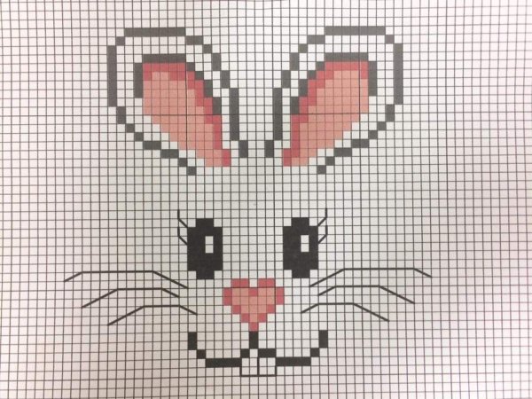 Простая вышивка мордочки