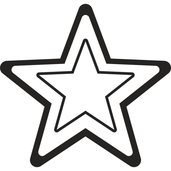 Звезда раскраска для малышей