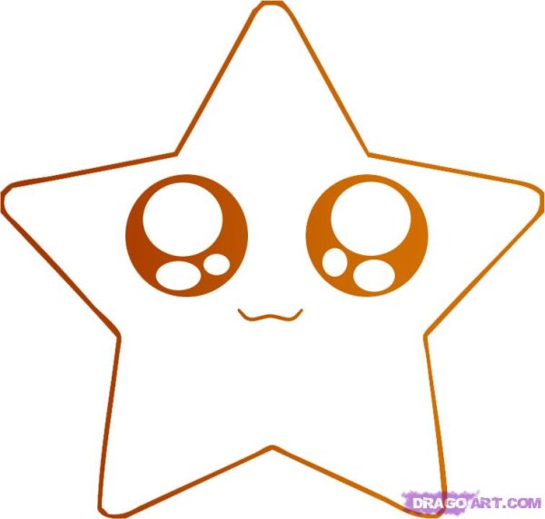 Звезда раскраска