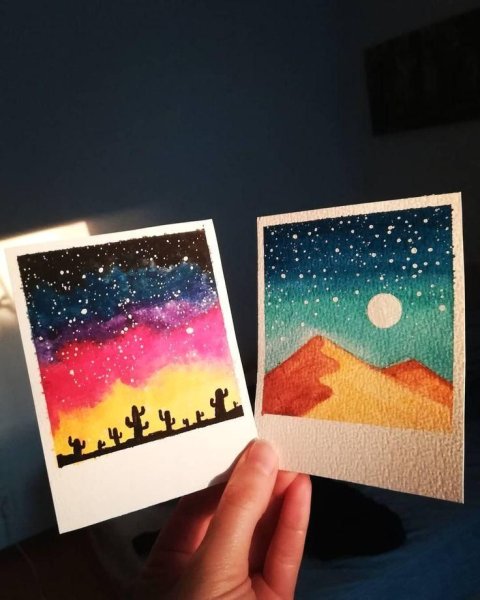 Фотокарточки акварель