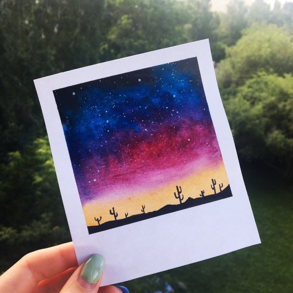 Фотокарточки акварель