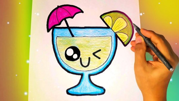 Рисунки для срисовки летние легкие