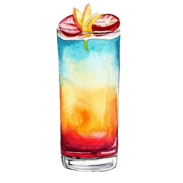 Рисовать коктейль