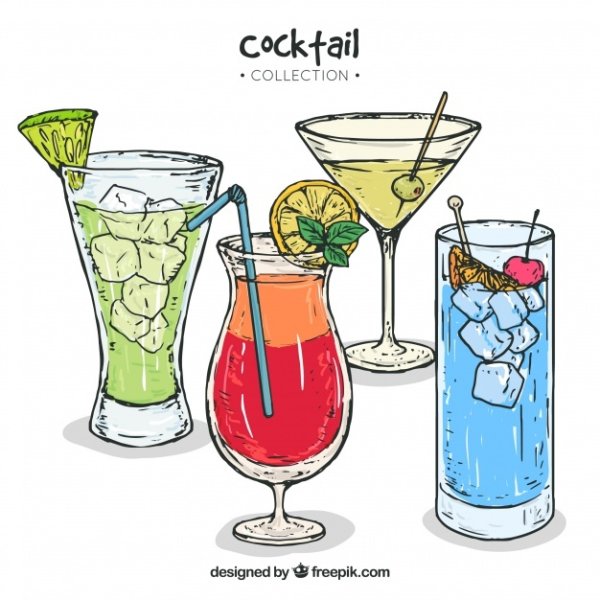 Алкогольные коктелывектор