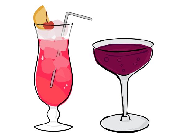 Коктейль для срисовки