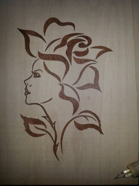 Узоры выжигателем по дереву