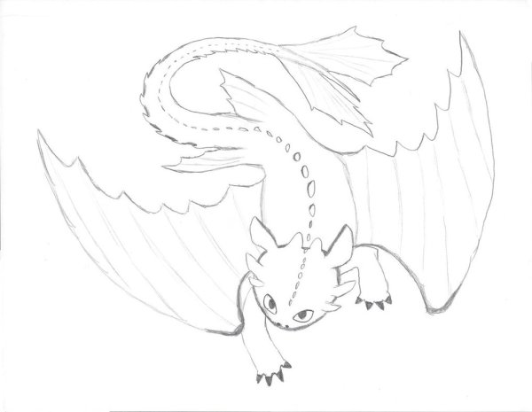 Рисунок дракона Беззубика