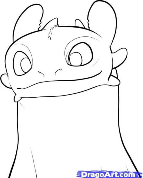 Рисунки как приручить дракона Беззубик
