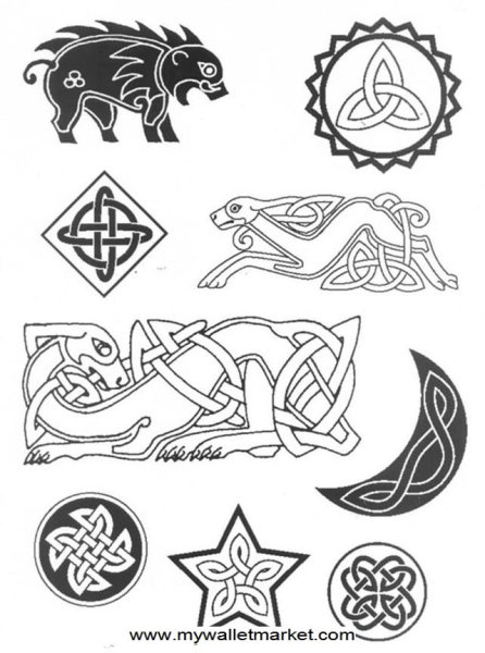 Кельтские узоры для травления