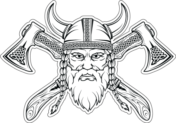 Славянский узор для травления на топоре