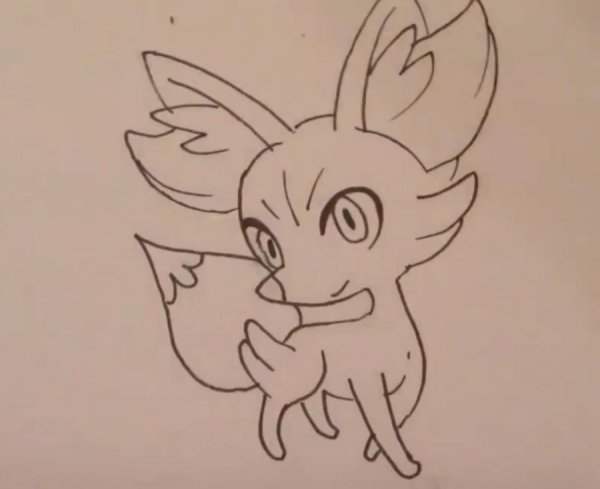 Раскраска покемон Чикорита