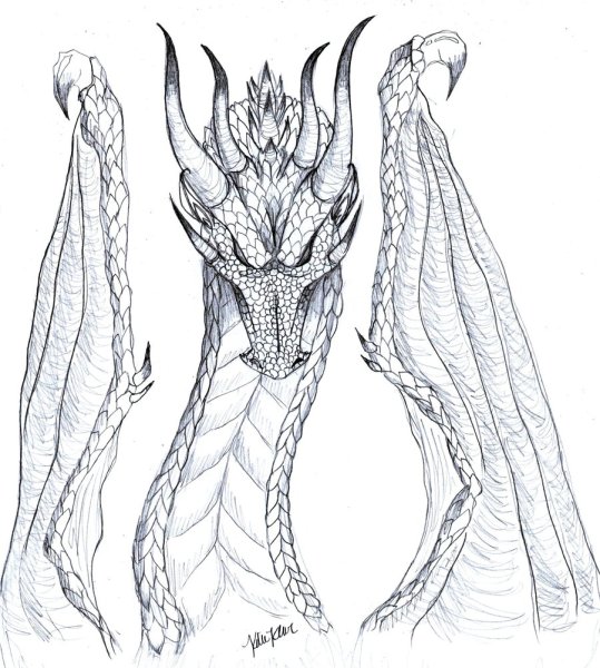 Глаз дракона карандашом