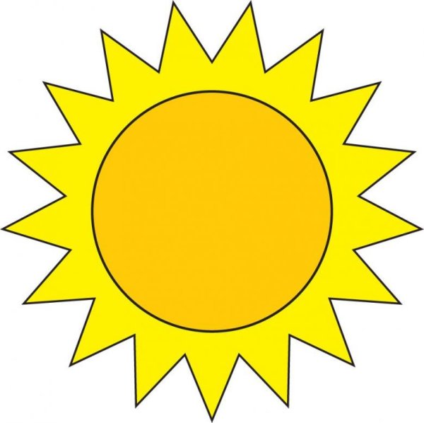 Солнце трафарет