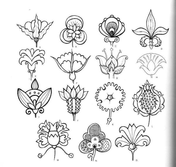 Стилизованный цветок