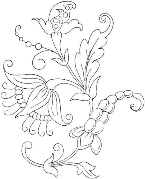 Цветочные орнаменты и узоры для росписи