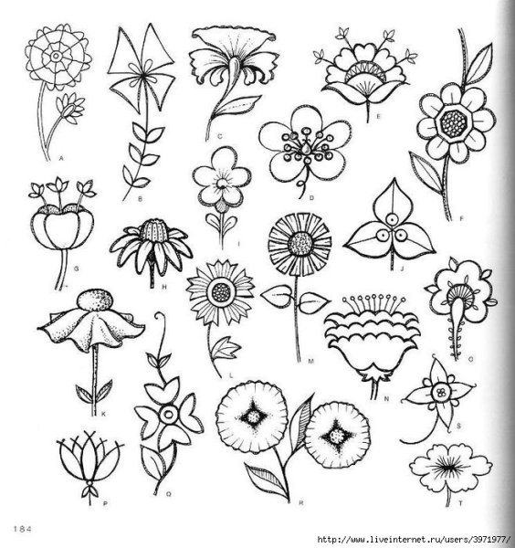 Рисование стилизованных растений