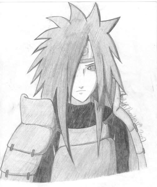 Мадара Учиха для срисовки