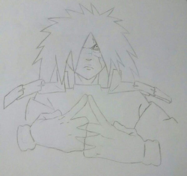 Нарисовать Учиху Мадару