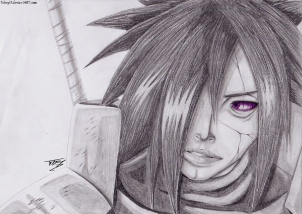 Мадара Наруто для срисовки