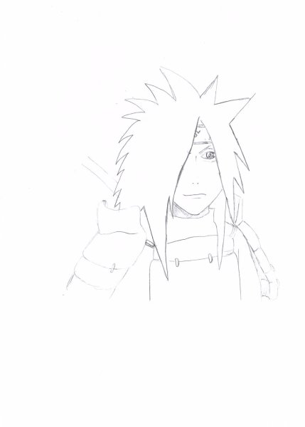 Мадара Учиха для срисовки