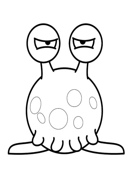 Инопланетянин раскраска