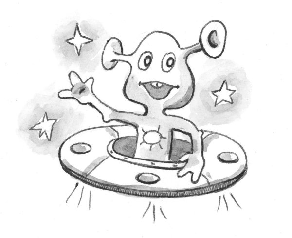 Инопланетянин карандашом