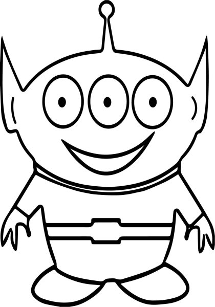 Пришельцы для детей для рисования