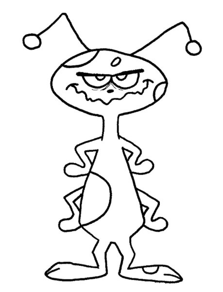 Трафарет пришельца