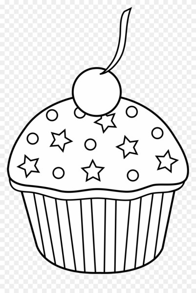 Раскраска кексики и тортики