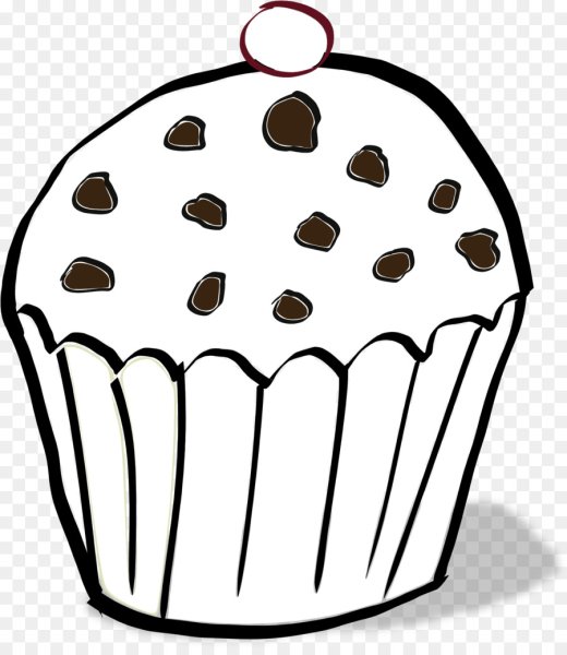 Раскраска шоколадный кексики