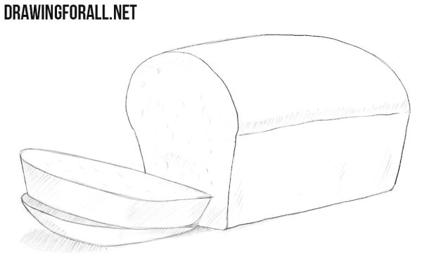 Нарисовать хлеб карандашом