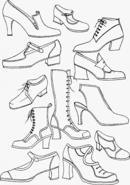Наброски обуви