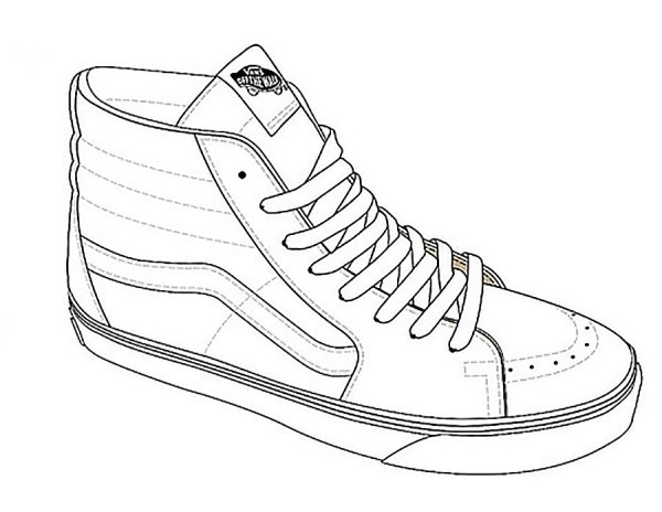 Кроссовки карандашом