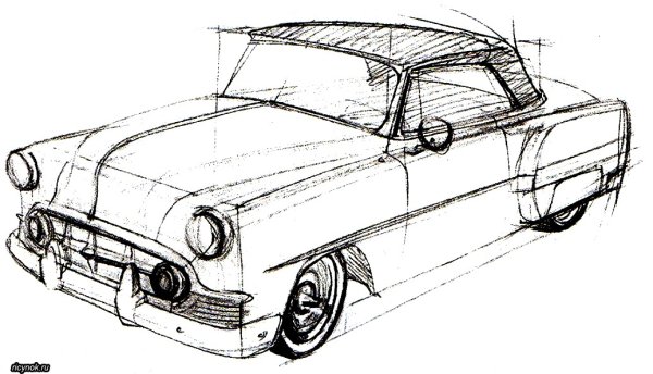 Зарисовки старых машин