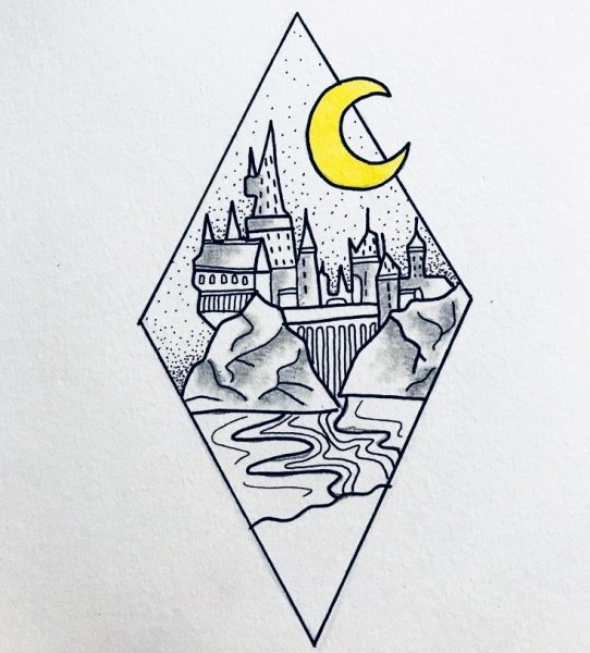 Гарри Поттер Хогвартс рисунки