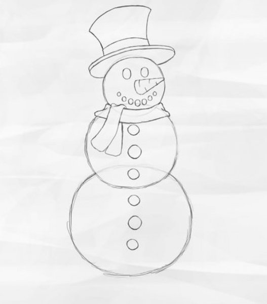 Рисунок на новогоднюю тему