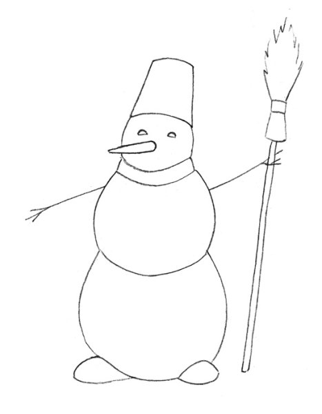 Снеговик мультяшный