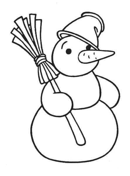 Большой Снеговик рисунок