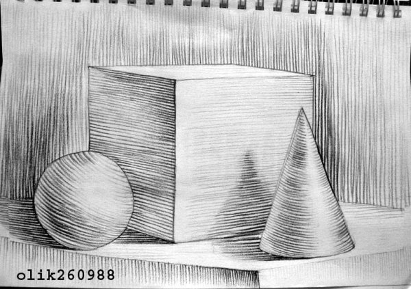 Штриховка карандашом