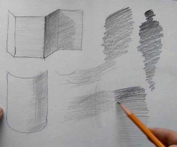 Техника штриховки карандашом