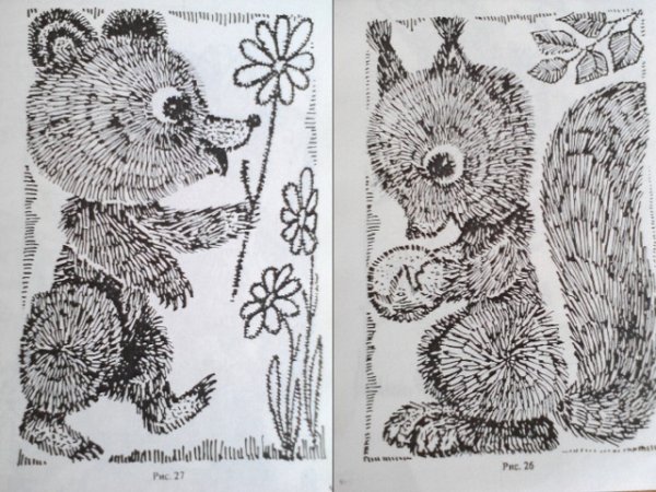 Рисование штрихами