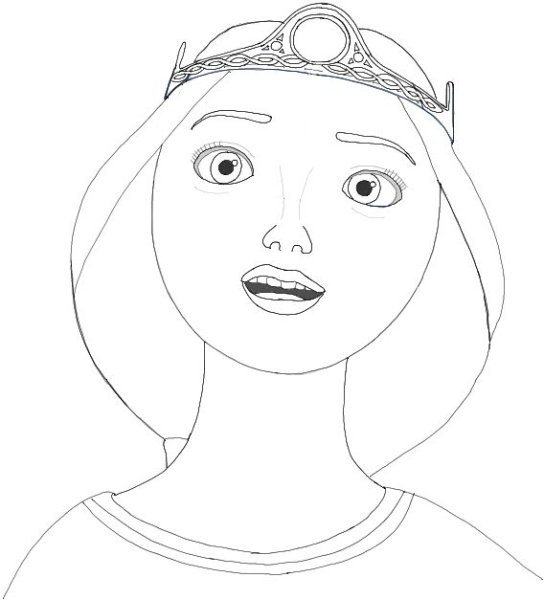 Королева Равенна набросок