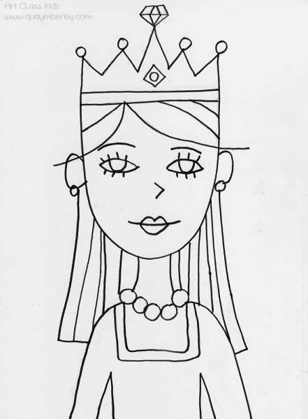 Раскраска Королева