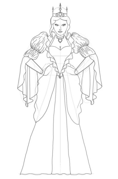 Снежная Королева карандашом