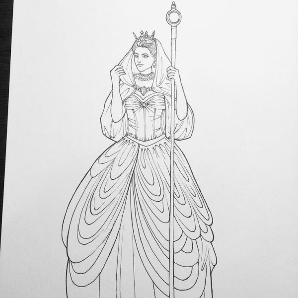 Раскраска Королева