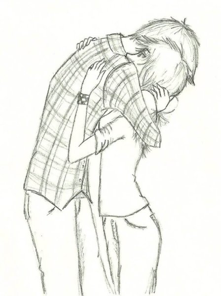 Влюбленные пары карандашом