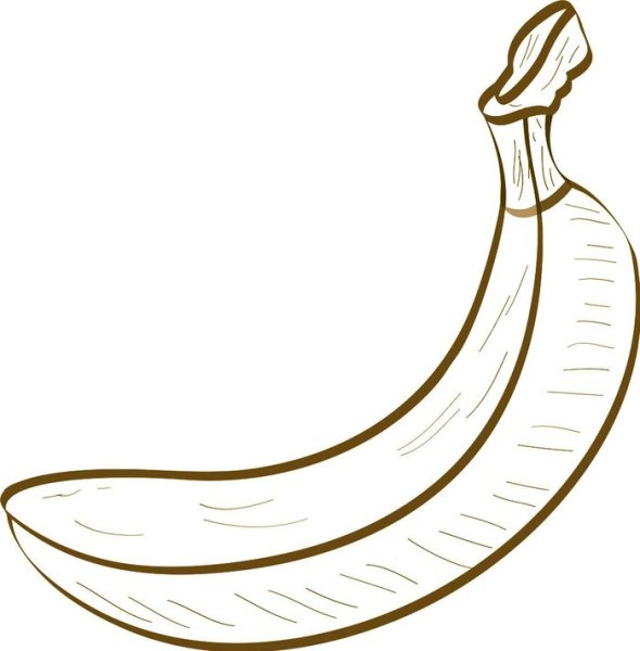 Банан карандашом